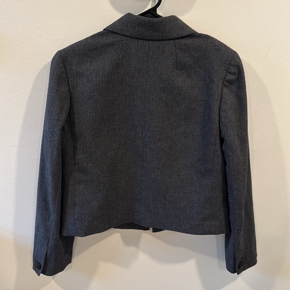 Madewell Women’s The Sutter Crop Blazer Whitfield Micro Check Jacket Size XXS - Picture 9 of 10